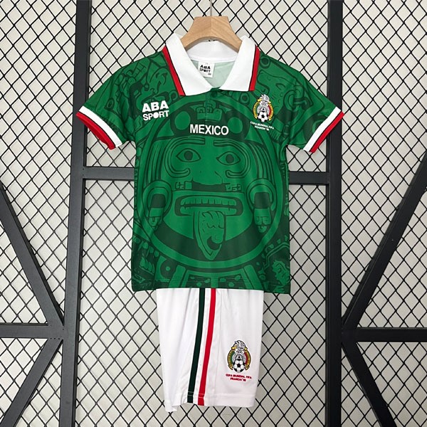 Camiseta México Primera Retro Niño 1998